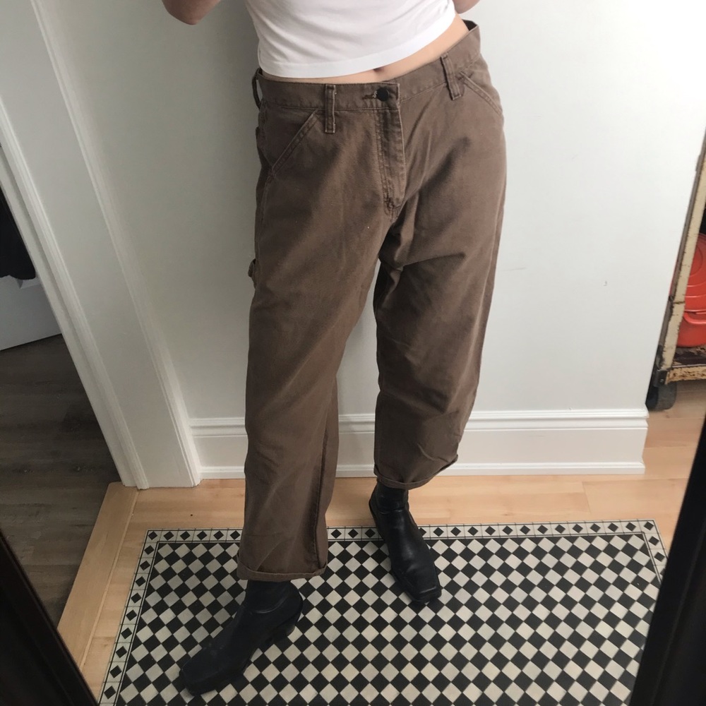 Brown Carpenter Style Jeans